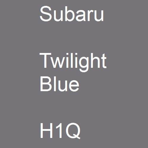 Subaru, Twilight Blue, H1Q.